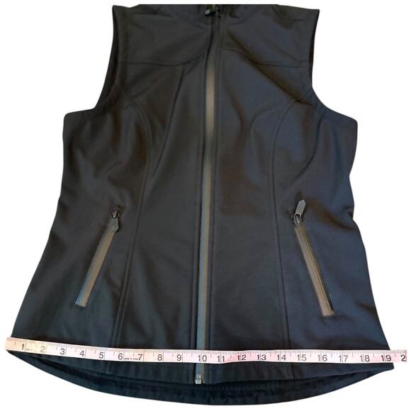 NWOT RANK 45 Outdoor Athletic Soft Shell All Black Full Zip Vest Women’s XS - Picture 12 of 13